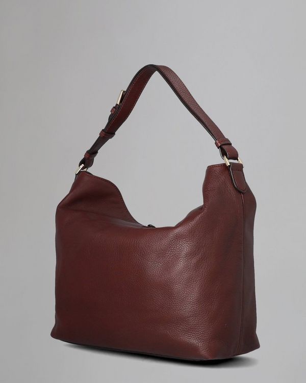 Tessie Hobo Pre Loved Oxblood Small Classic Grain Pre Loved Bags Mulberry