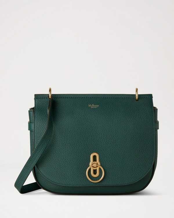 Soft Amberley Satchel | Mulberry Green Heavy Grain | Sustainable Icons ...