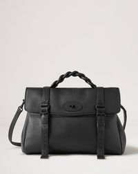 Oversized Alexa Black Heavy Grain Women Mulberry