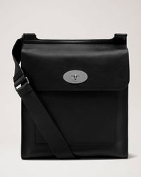 Antony Messenger Black Small Classic Grain Men Mulberry