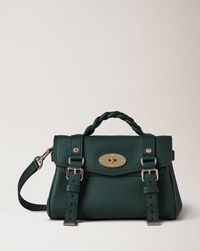 Mini Alexa | Mulberry Green Heavy Grain | Women | Mulberry