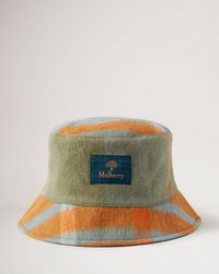 small-check-lambswool-&-nylon-bucket-hat