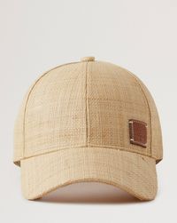 Mulberry Whip Stitch Summer Raffia Bucket Hat - Beige - Size M-L