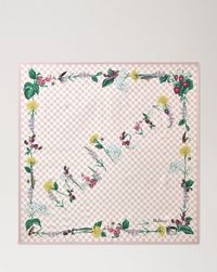 大号方巾---河畔花卉