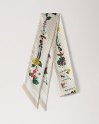 窄款围巾---河畔花卉