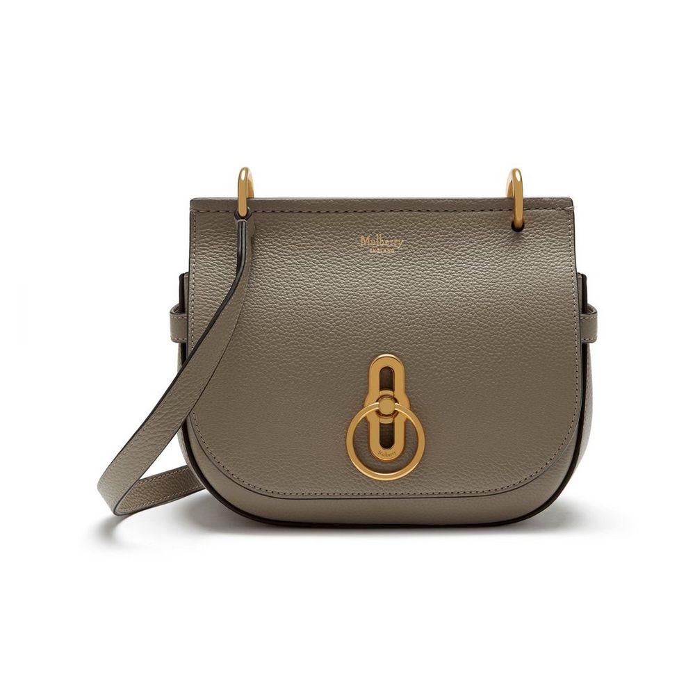 Small Amberley Satchel | Solid Grey Small Classic Grain | Women | Mulberry