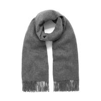 Lambswool Scarf | Grey Melange Lambswool | Scarves & Hats | Mulberry